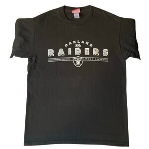 NFL Men T-shirt size M Short Sleeve Oakland Raiders American Football Black